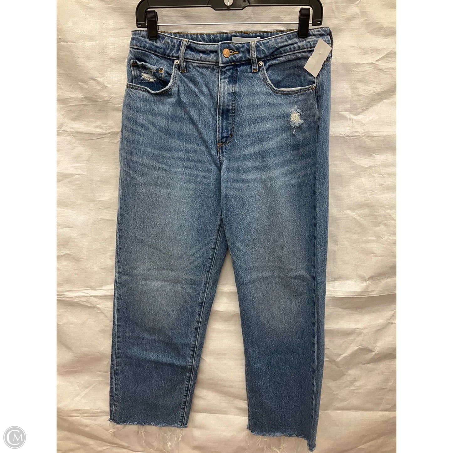 Jeans Straight By Loft In Blue Denim, Size: 6