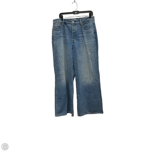 Jeans Wide Leg By Loft In Blue Denim, Size: 8
