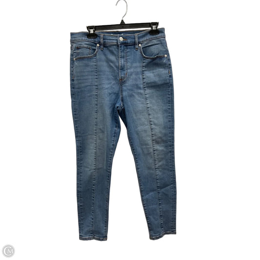 Jeans Skinny By Loft In Blue Denim, Size: 12