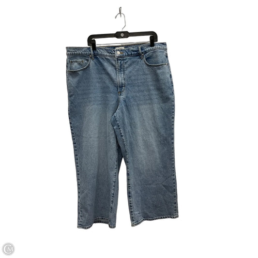 Jeans Boot Cut By Loft In Blue Denim, Size: 12