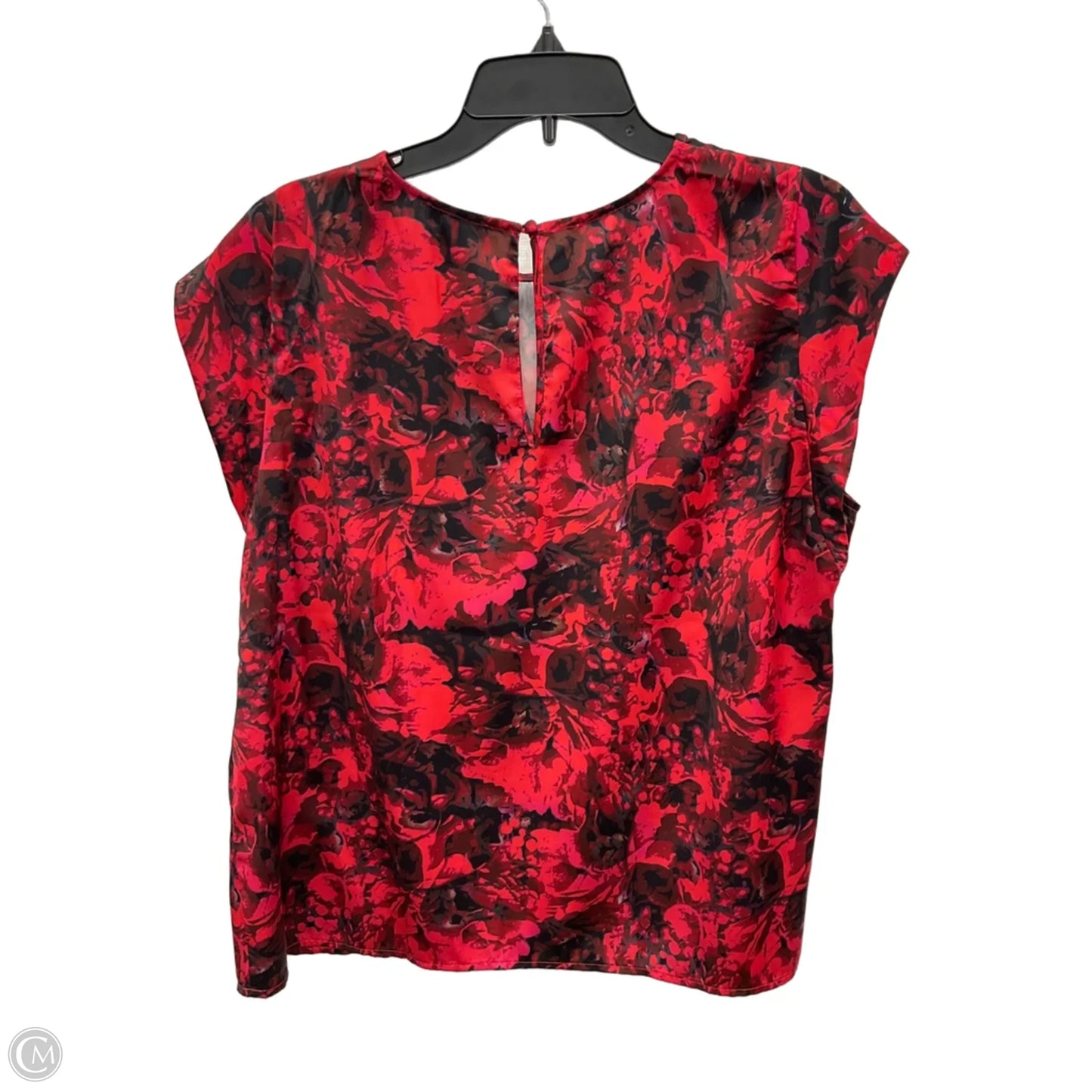 Top Short Sleeve By Halogen In Red, Size: L