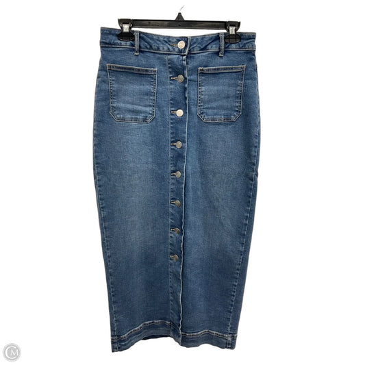 Skirt Maxi By Bagatelle In Blue Denim, Size: 6