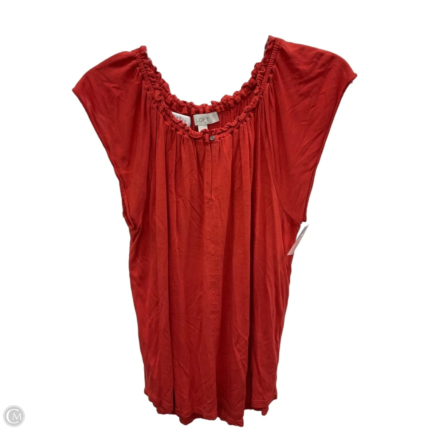 Top Short Sleeve By Loft In Red, Size: Xs