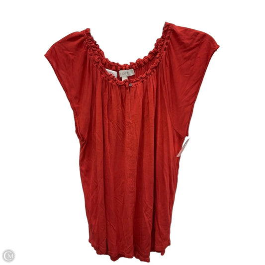 Top Short Sleeve By Loft In Red, Size: Xs