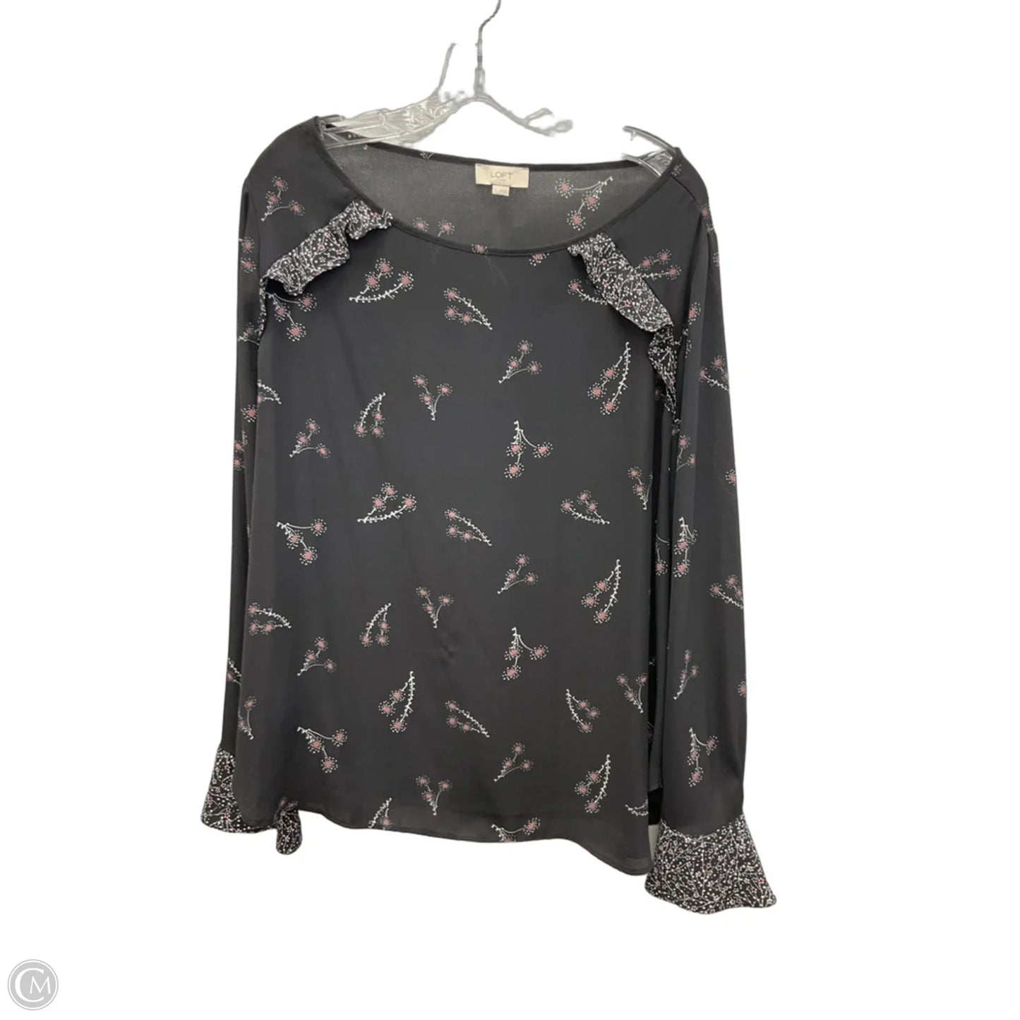 Top Long Sleeve By Loft In Floral Print, Size: Xl