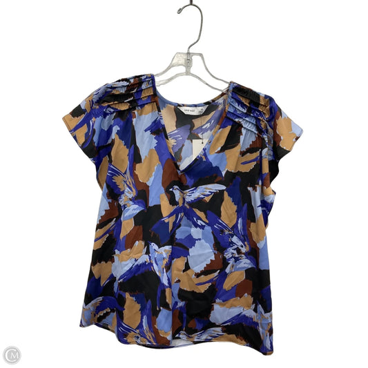 Top Short Sleeve By Nine West In Multi-colored, Size: Xs