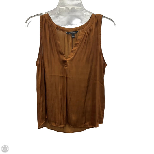 Top Sleeveless By Banana Republic In Bronze, Size: S