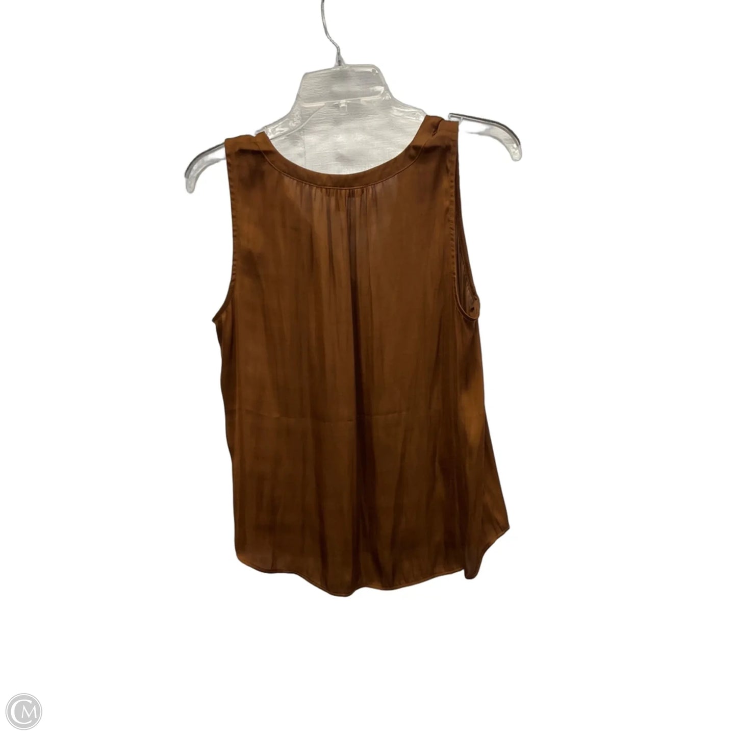 Top Sleeveless By Banana Republic In Bronze, Size: S