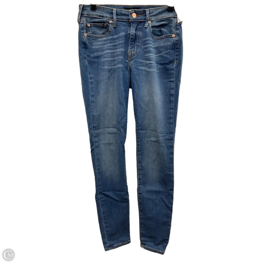 Jeans Skinny By True Religion In Blue Denim, Size: 4