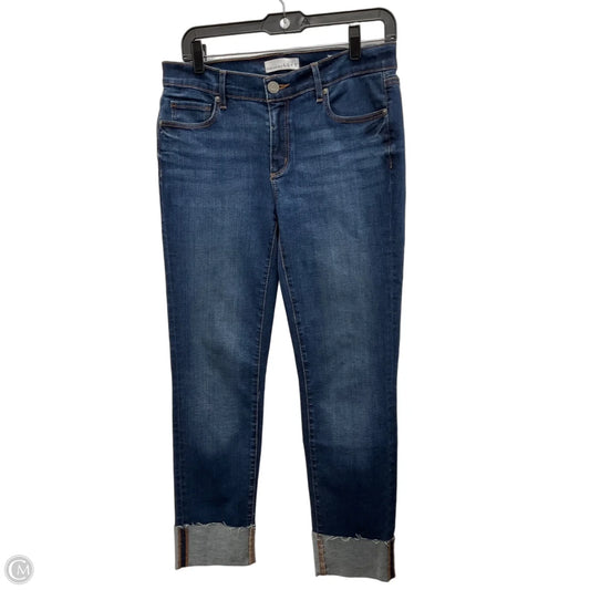 Jeans Straight By Loft In Blue Denim, Size: 6