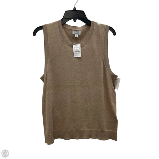 Top Sleeveless By J. Crew In Beige, Size: Xl