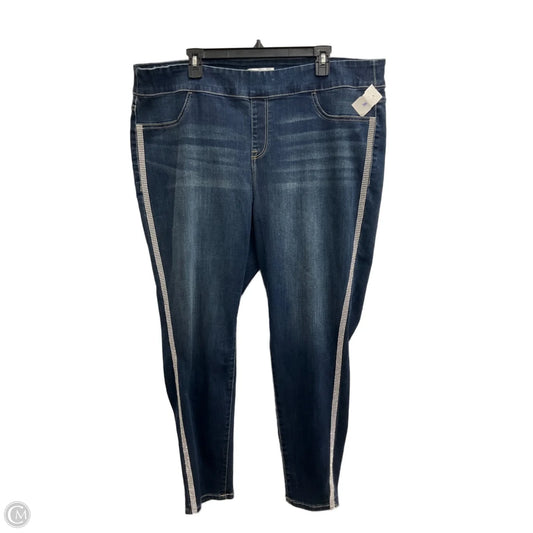 Jeans Cropped By Lane Bryant In Blue Denim, Size: 22