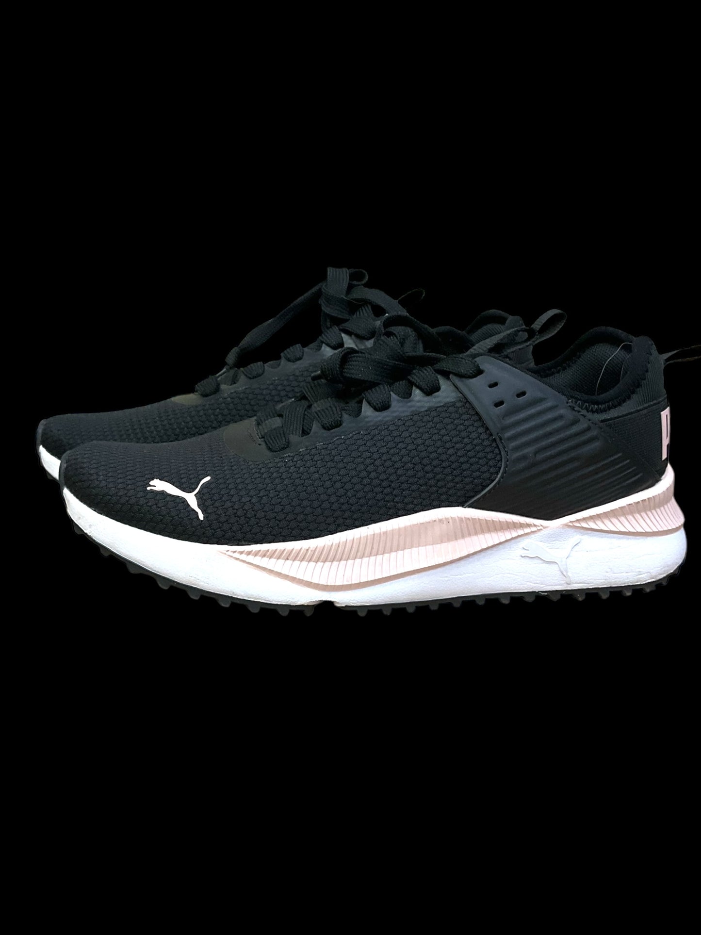 Shoes Athletic By Puma In Black & Pink, Size: 7