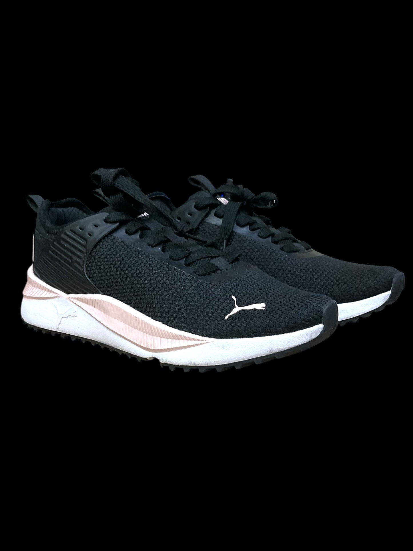 Shoes Athletic By Puma In Black & Pink, Size: 7