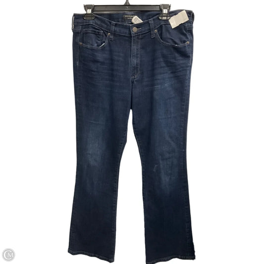 Jeans Boot Cut By Banana Republic In Blue Denim, Size: 12