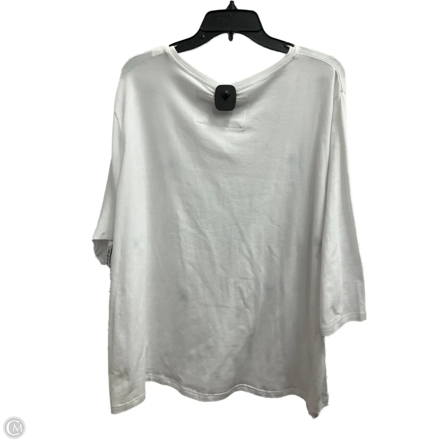 Top Long Sleeve By Onque In White, Size: 3x