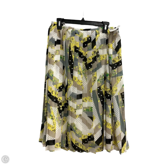Skirt Midi By Calvin Klein In Yellow, Size: 10p
