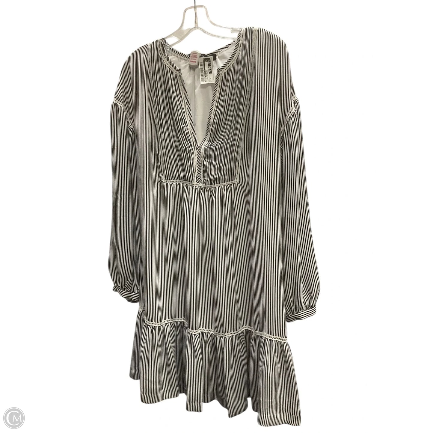 Dress Casual Midi By Banana Republic In Striped Pattern, Size: 0