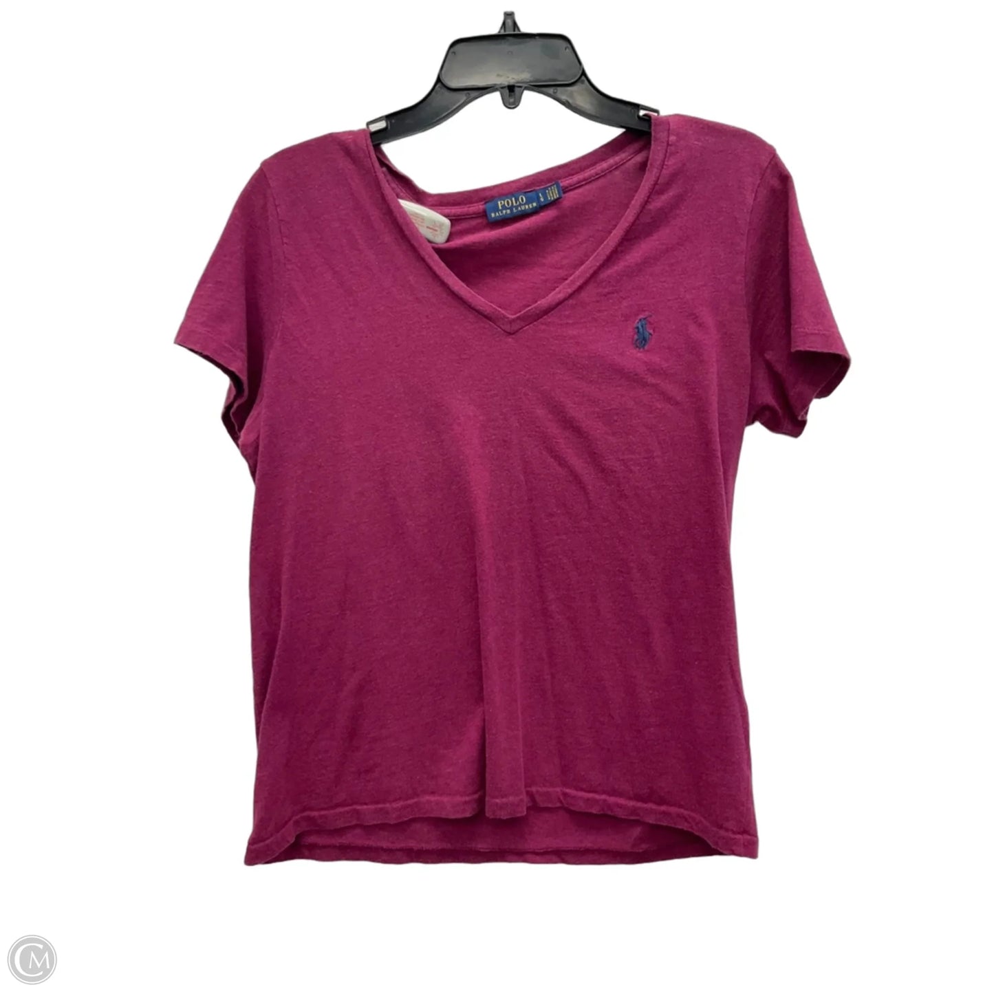 Top Short Sleeve Basic By Polo Ralph Lauren In Maroon, Size: L