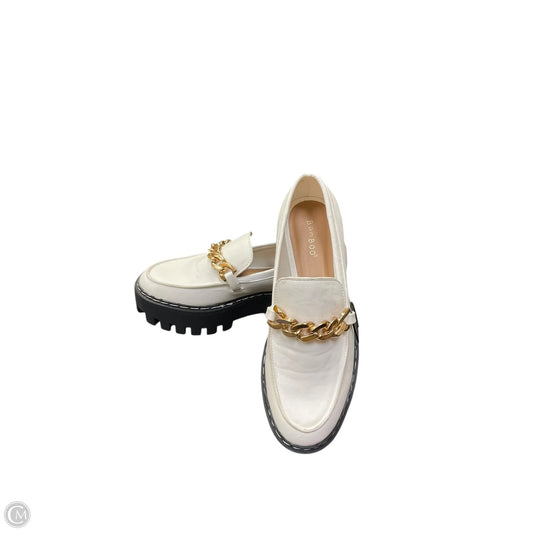 Shoes Heels Platform By Bamboo In White, Size: 8.5