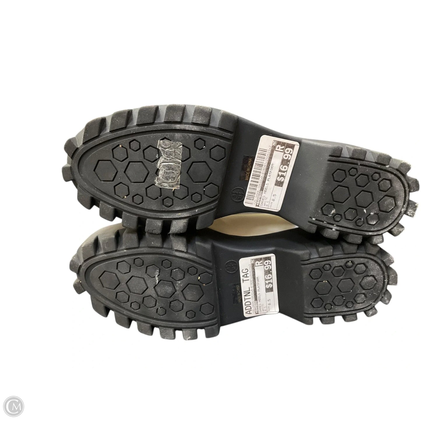 Shoes Heels Platform By Bamboo In White, Size: 8.5