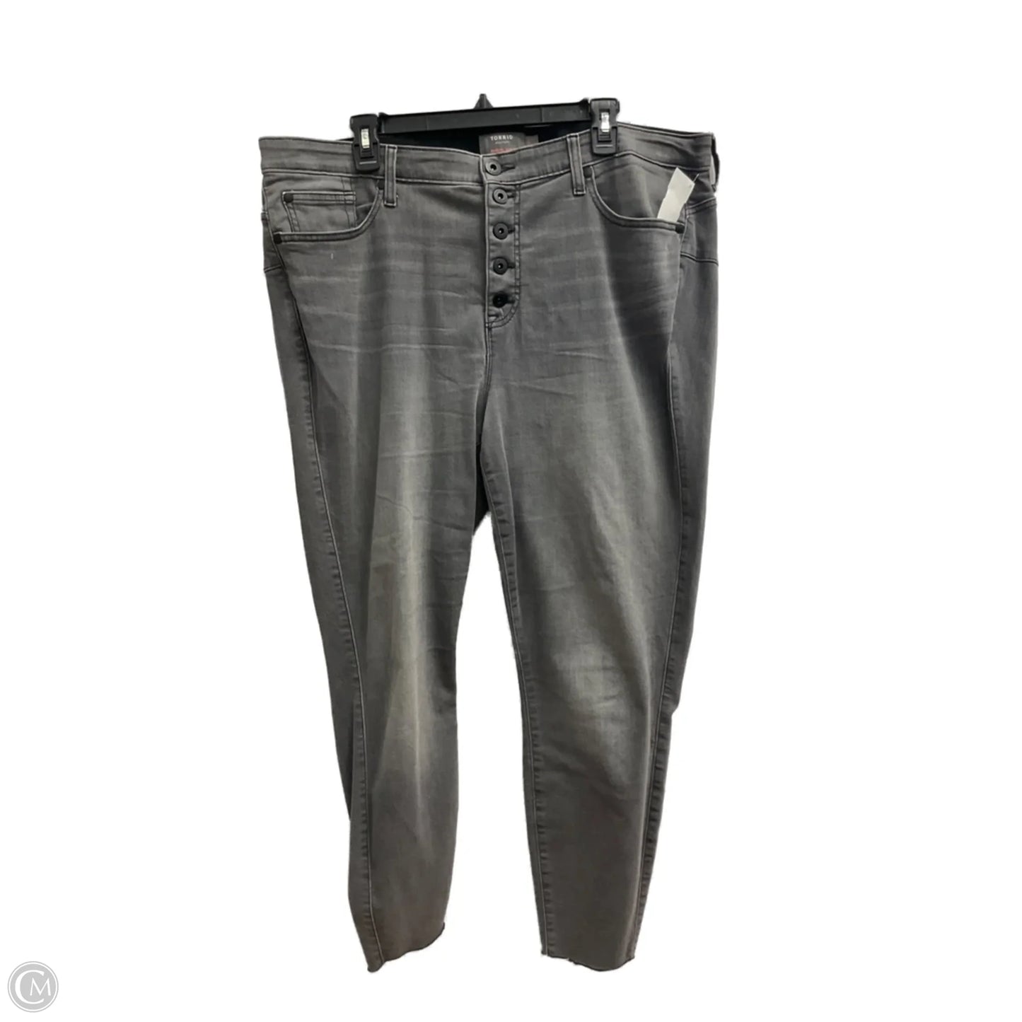 Jeans Skinny By Torrid In Grey Denim, Size: 20
