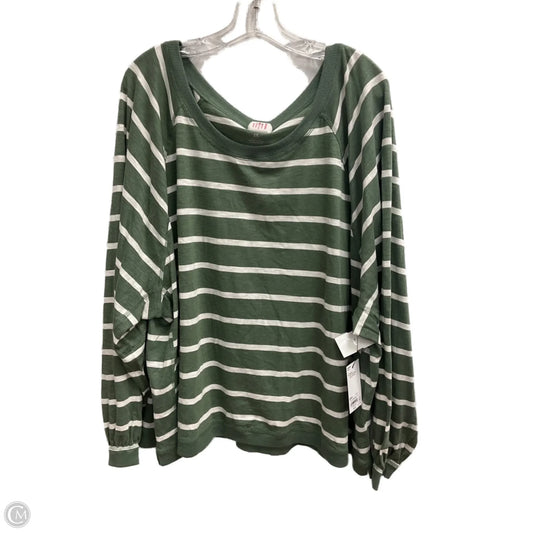 Top Long Sleeve By Sonoma In Green, Size: 2x
