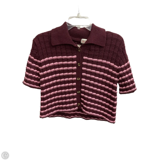 Top Short Sleeve By Kimichi Blue In Maroon, Size: Sp