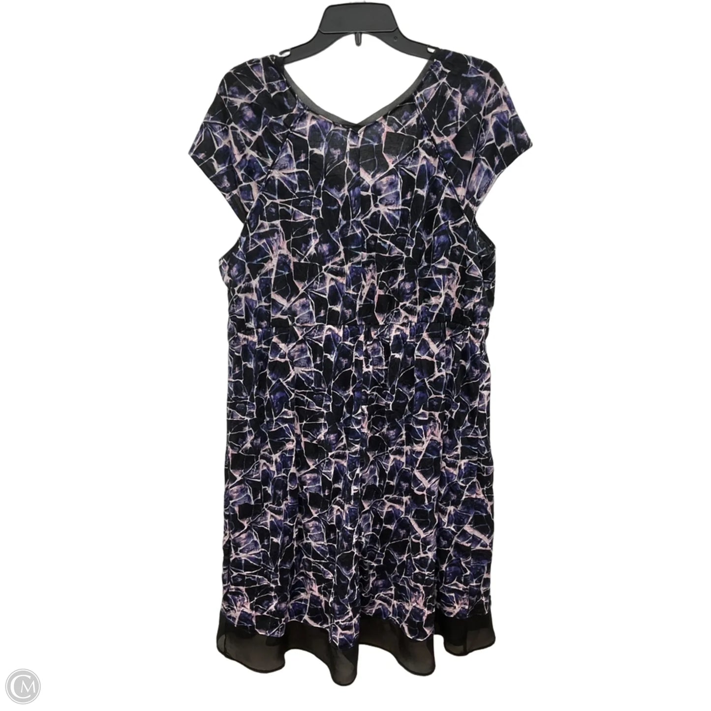 Dress Casual Midi By Simply Vera In Purple, Size: Xl