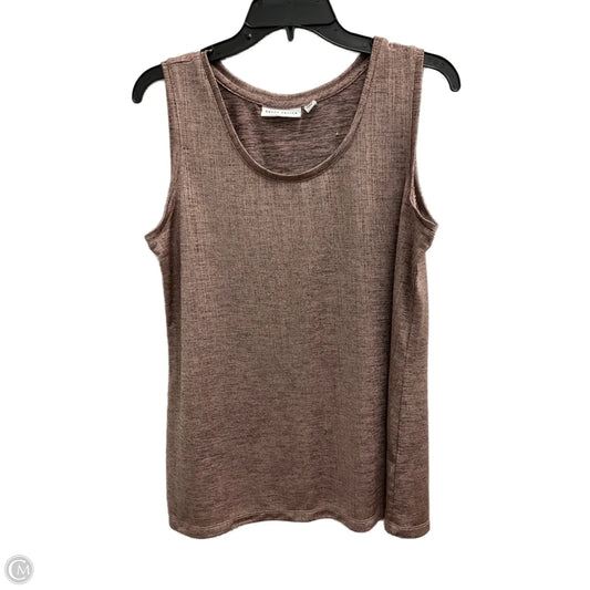 Top Sleeveless Basic By Susan Graver In Bronze, Size: M
