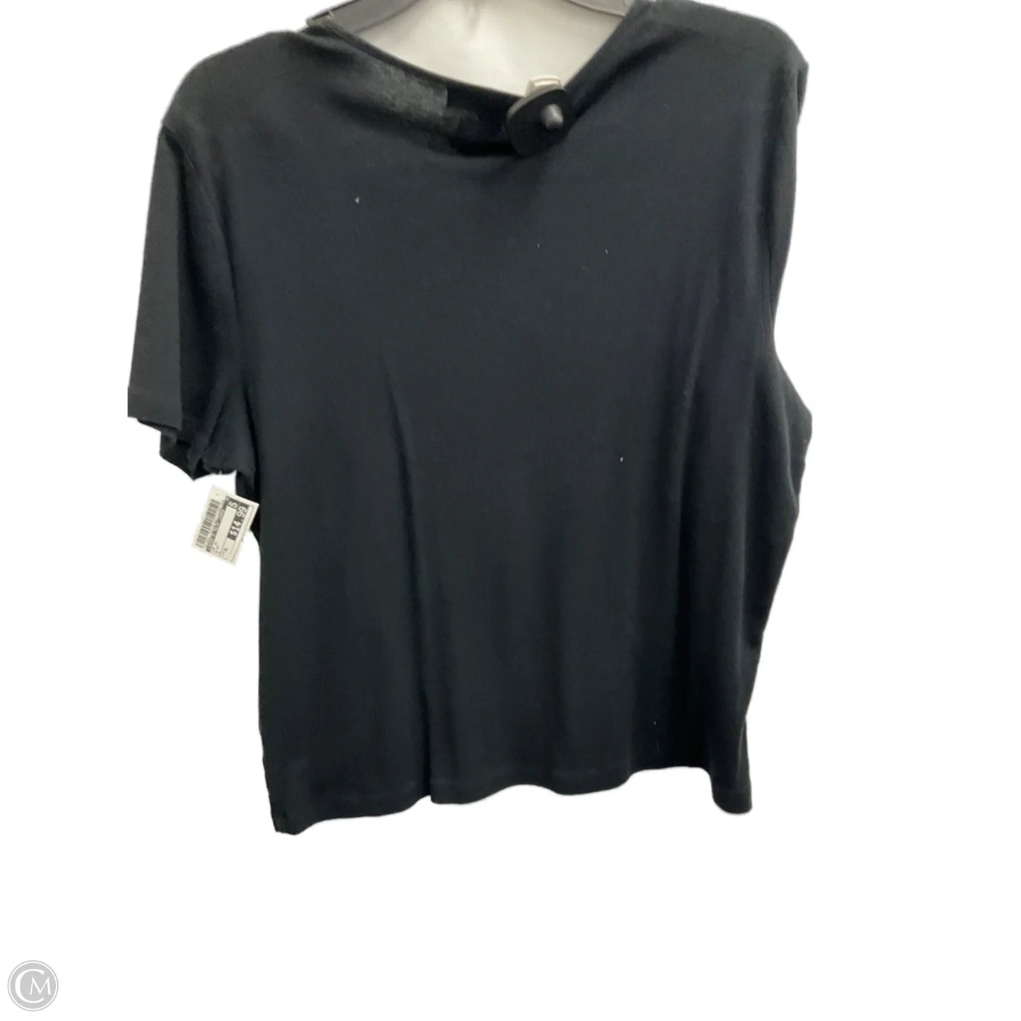 Top Short Sleeve By Lauren By Ralph Lauren In Black, Size: Xl