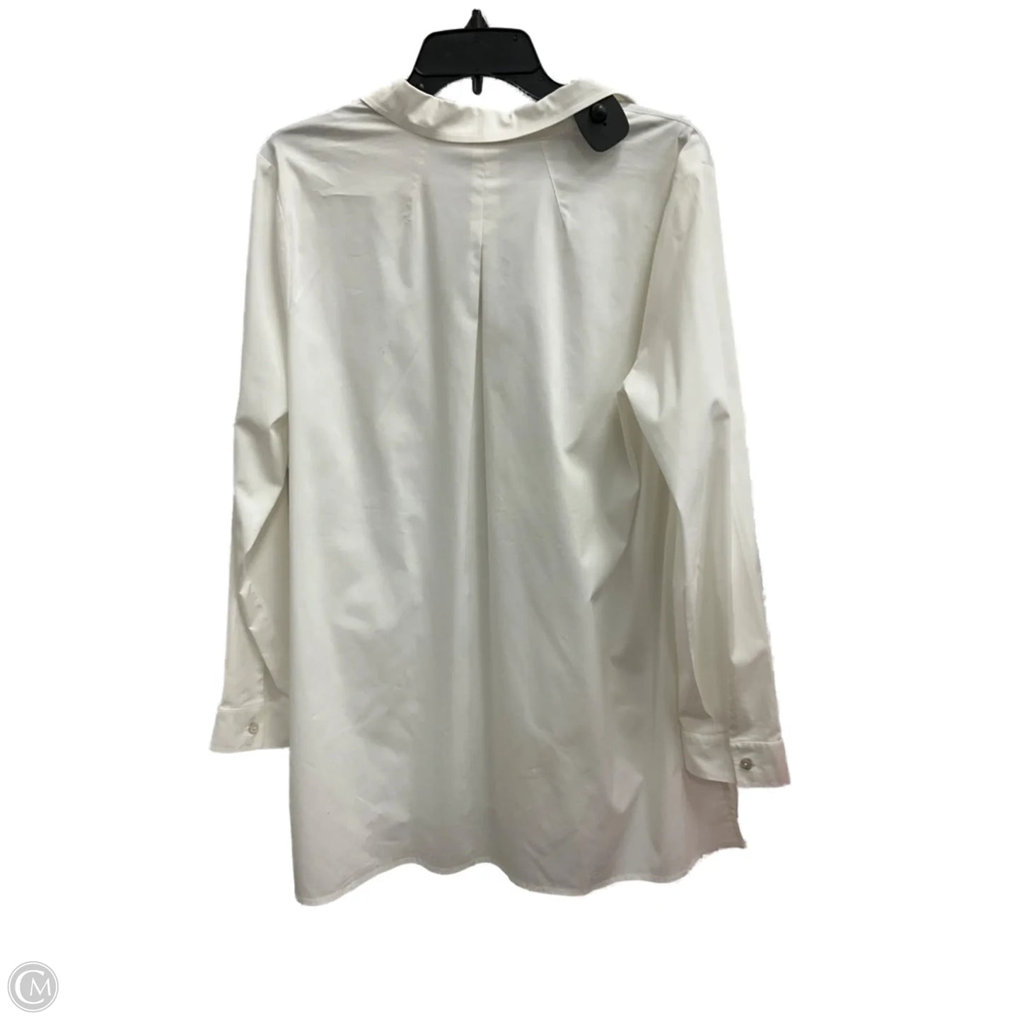 Blouse Long Sleeve By J. Jill In White, Size: L
