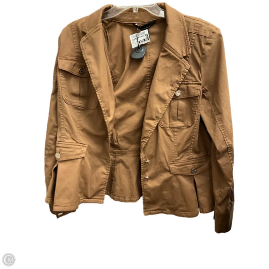 Jacket Denim By White House Black Market In Brown, Size: Xl