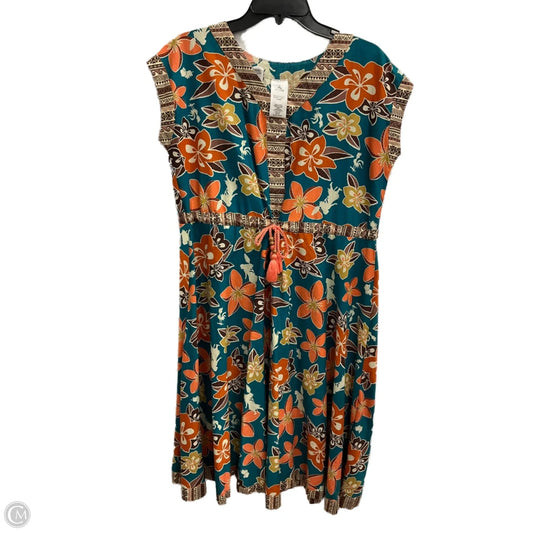 Dress Casual Midi By Disney Store In Teal, Size: S