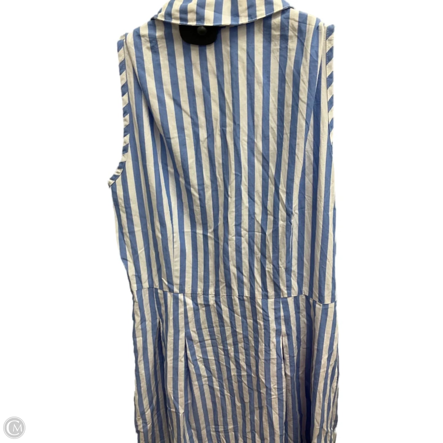Dress Casual Midi By Talbots In Striped Pattern, Size: 14