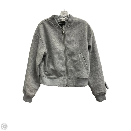 Jacket Faux Fur & Sherpa By Rachel Zoe In Grey, Size: S