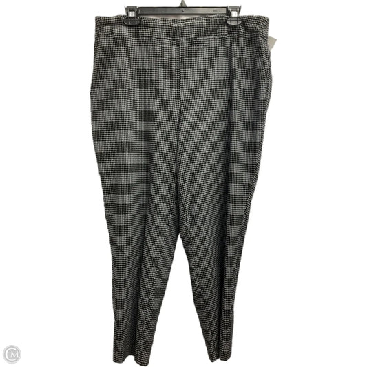 Pants Cropped By Adrienne Vittadini In Black, Size: 16