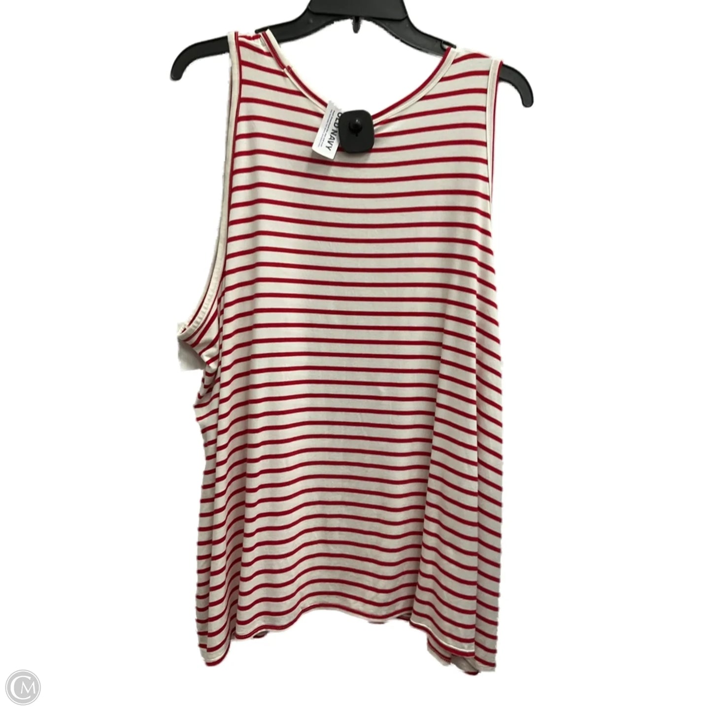 Top Sleeveless Basic By Old Navy In Striped Pattern, Size: Xxl