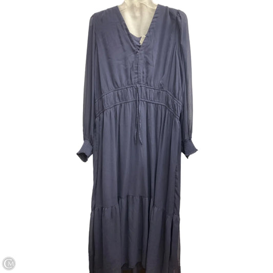 Dress Casual Maxi By Old Navy In Blue, Size: Xxl