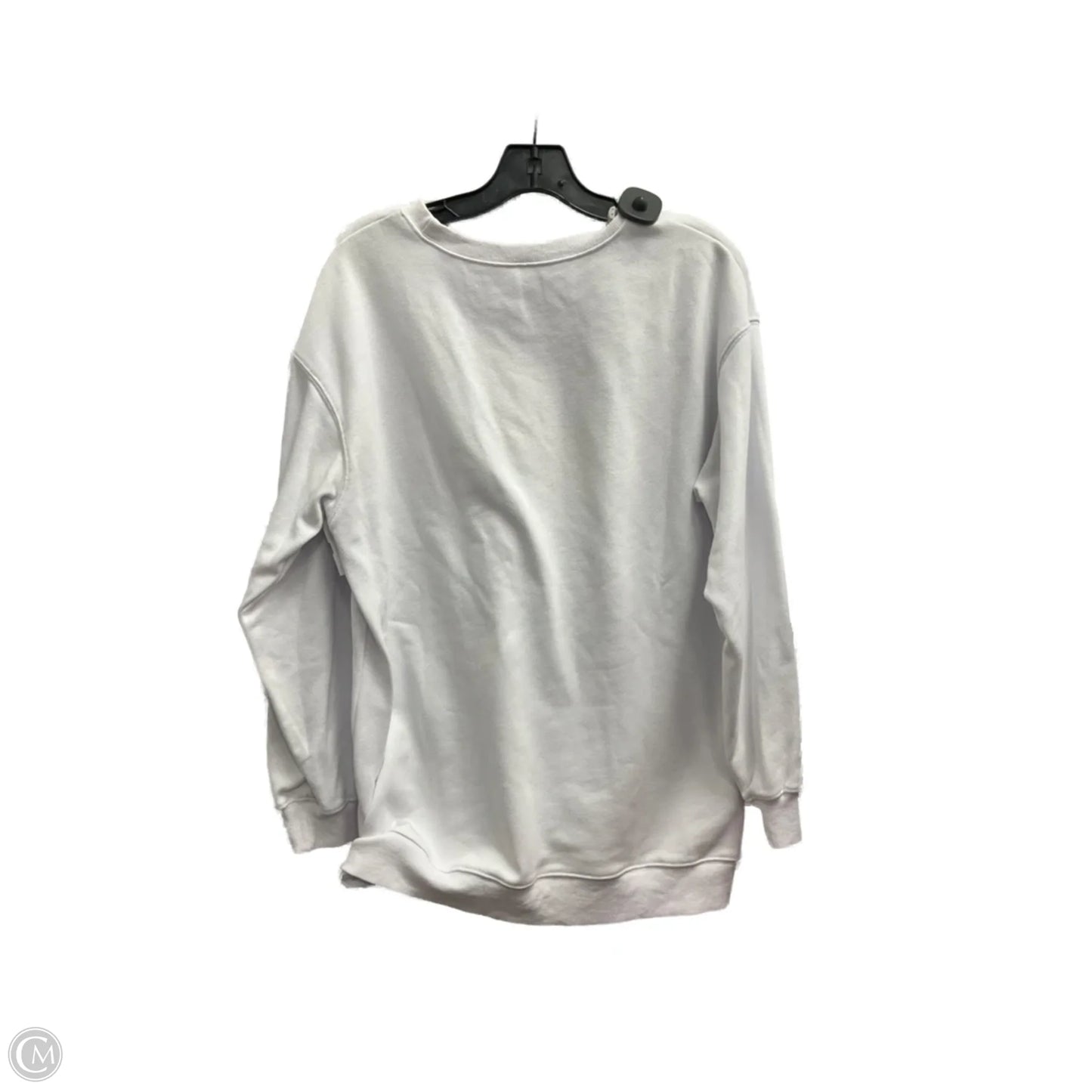 Top Long Sleeve By Clothes Mentor In White, Size: L