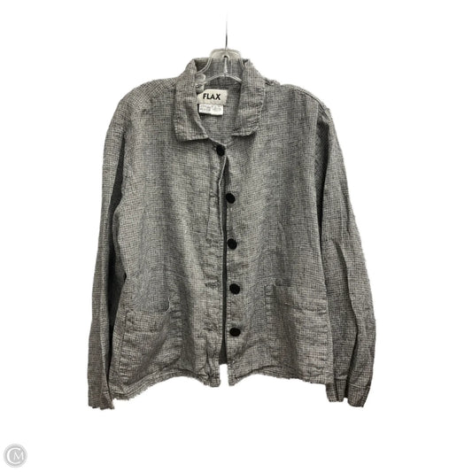 Blouse Long Sleeve By Flax In Black, Size: M