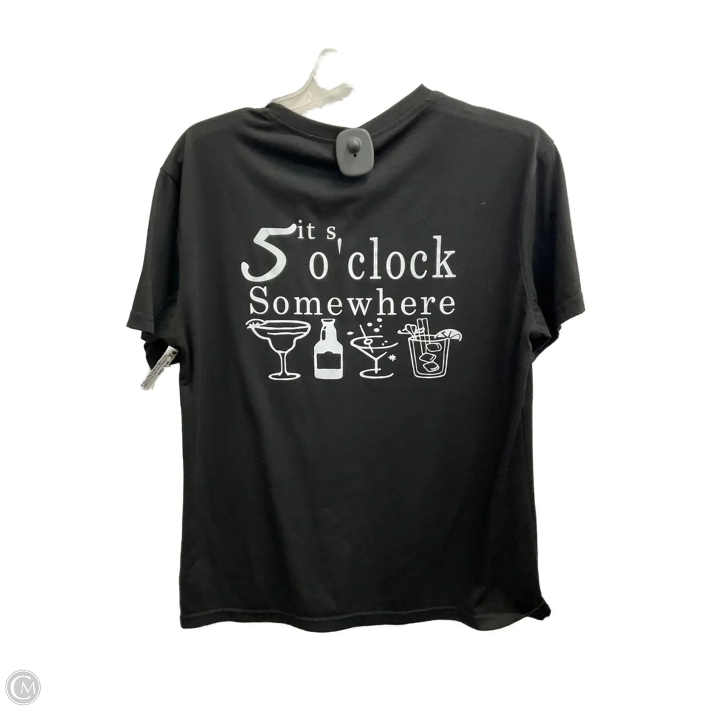 Top Short Sleeve Basic By Clothes Mentor In Black, Size: M