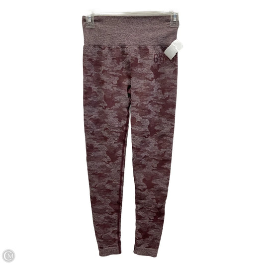 Athletic Leggings By Gym Shark In Camouflage Print, Size: Xs