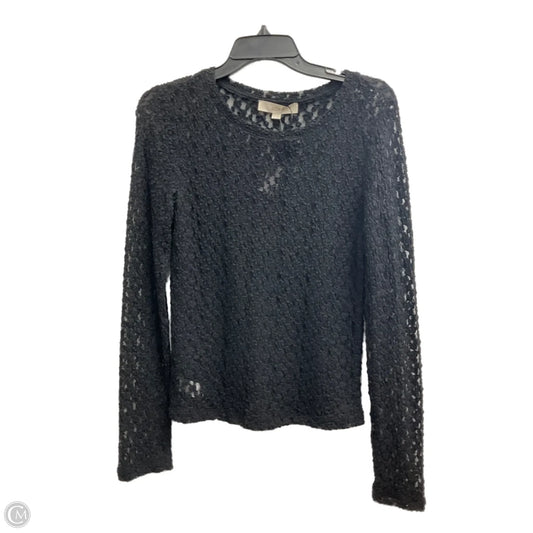 Top Long Sleeve By Loft In Black, Size: M