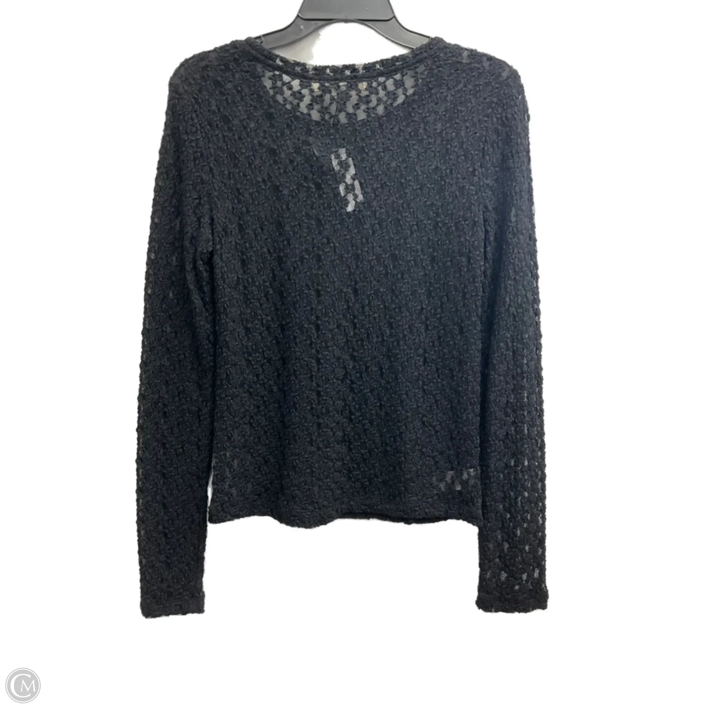 Top Long Sleeve By Loft In Black, Size: M