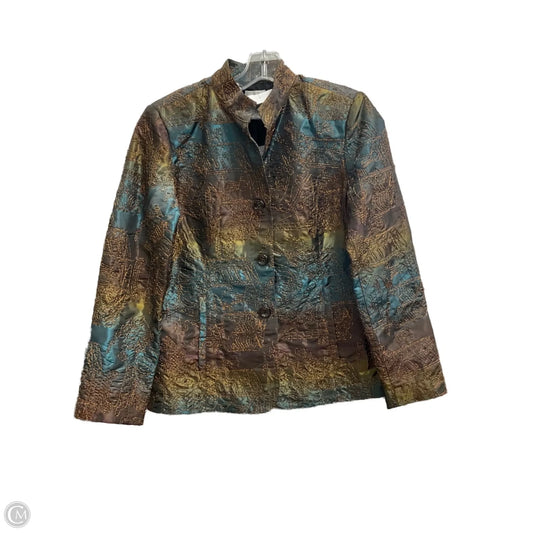 Blazer By Chicos In Ombre Print, Size: S