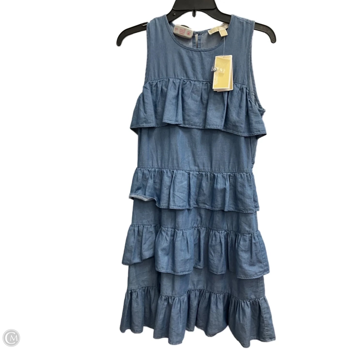 Dress Casual Midi By Michael By Michael Kors In Blue Denim, Size: Xs