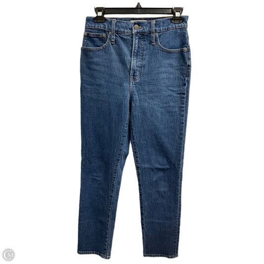 Jeans Straight By Madewell In Blue Denim, Size: 2