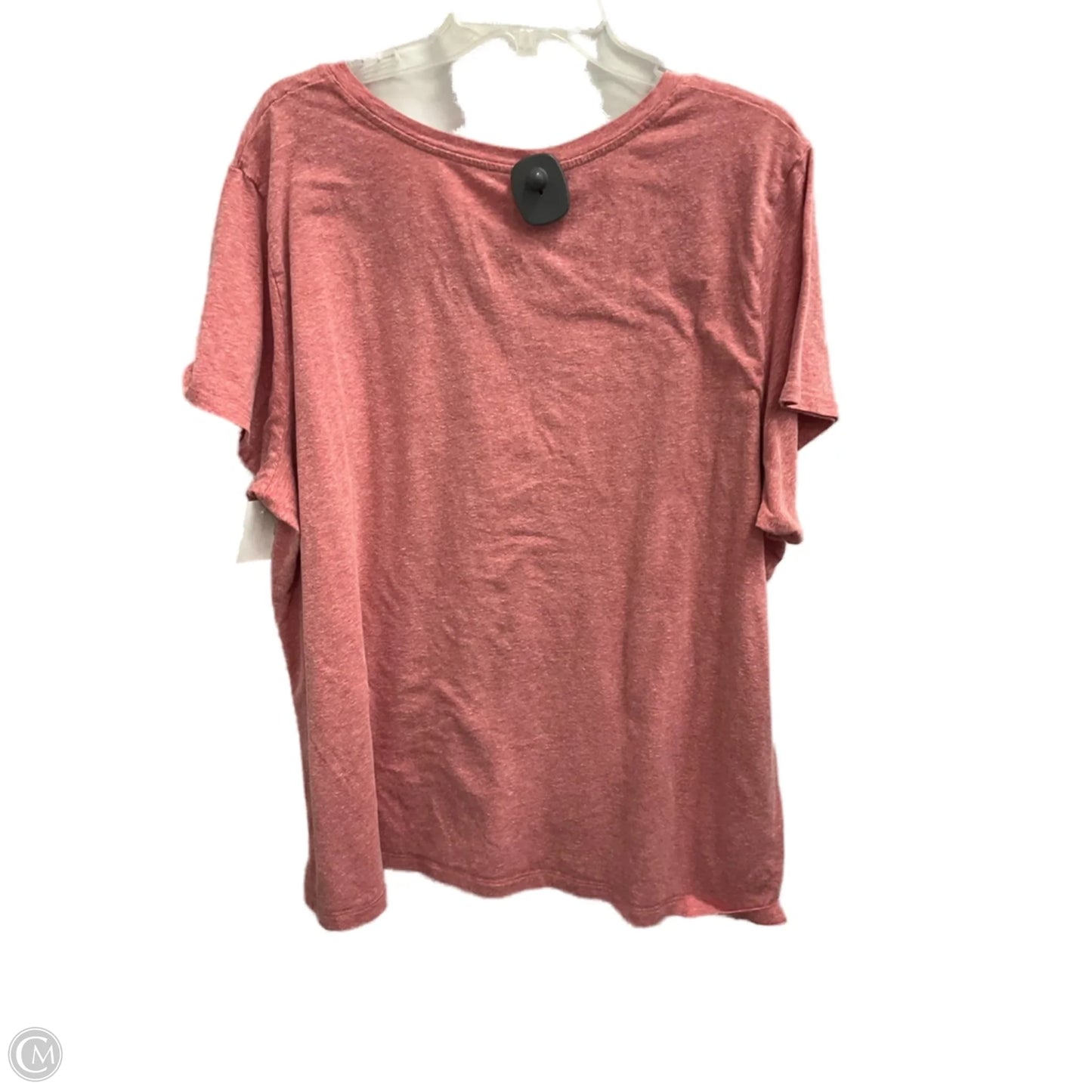 Top Short Sleeve Basic By St Johns Bay In Pink, Size: 3x
