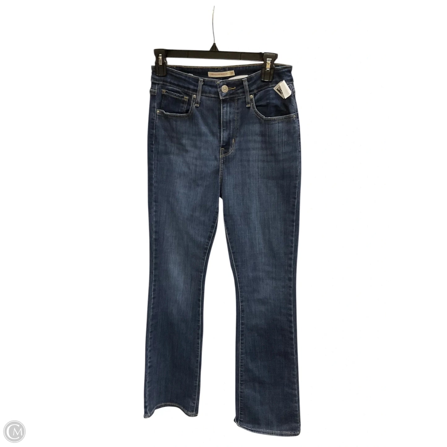Jeans Straight By Levis In Blue Denim, Size: 8